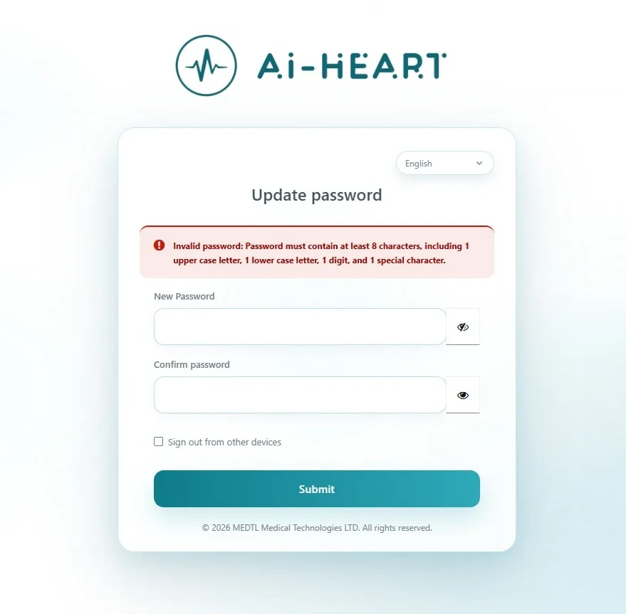Review password requirements